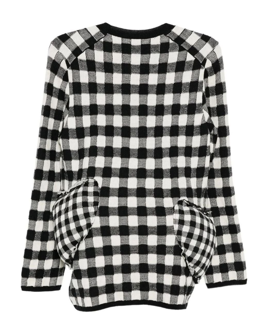 Comme des Garçons Black Checked Jumper
