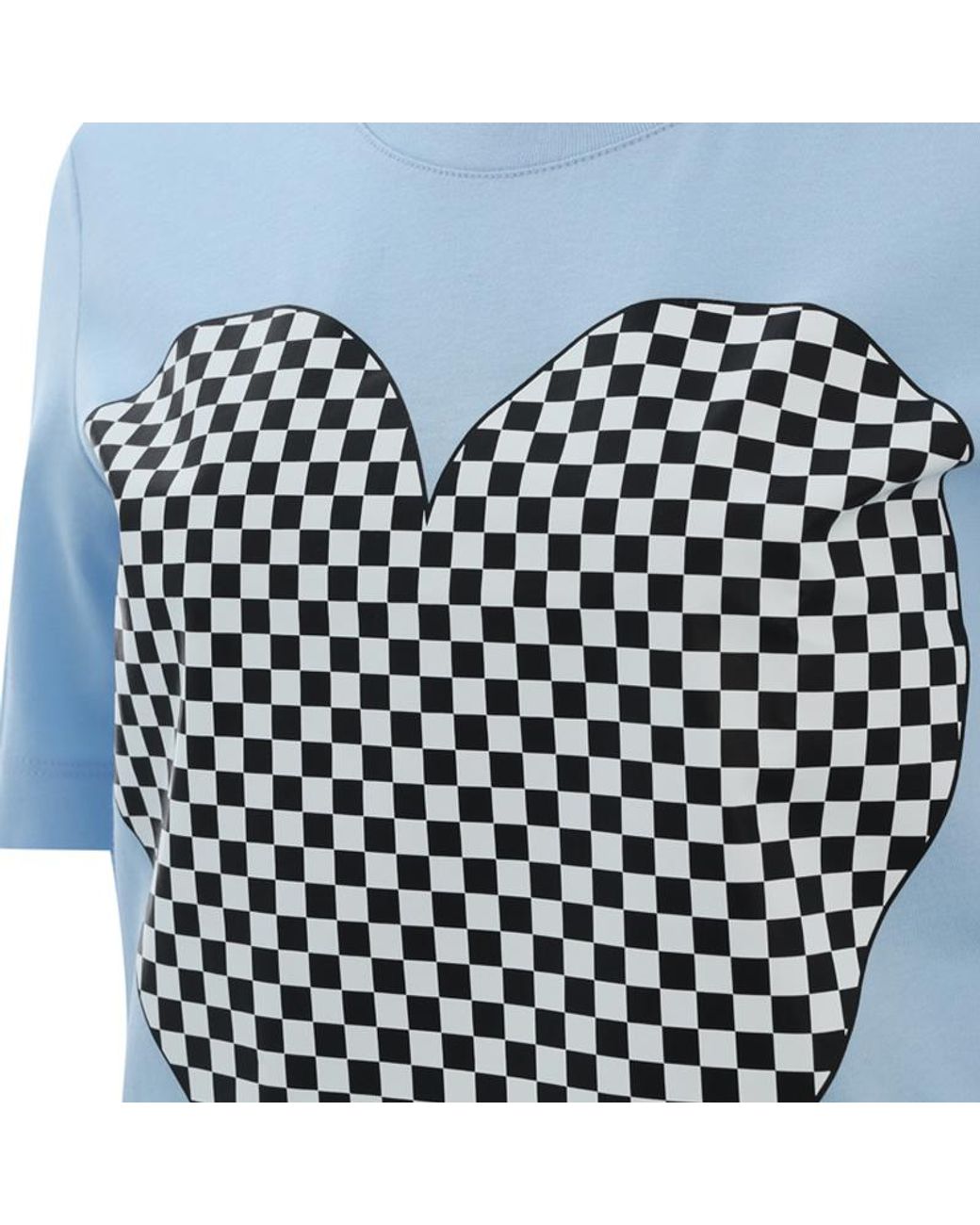 Moschino Blue Heart-Shaped Logo T-Shirt
