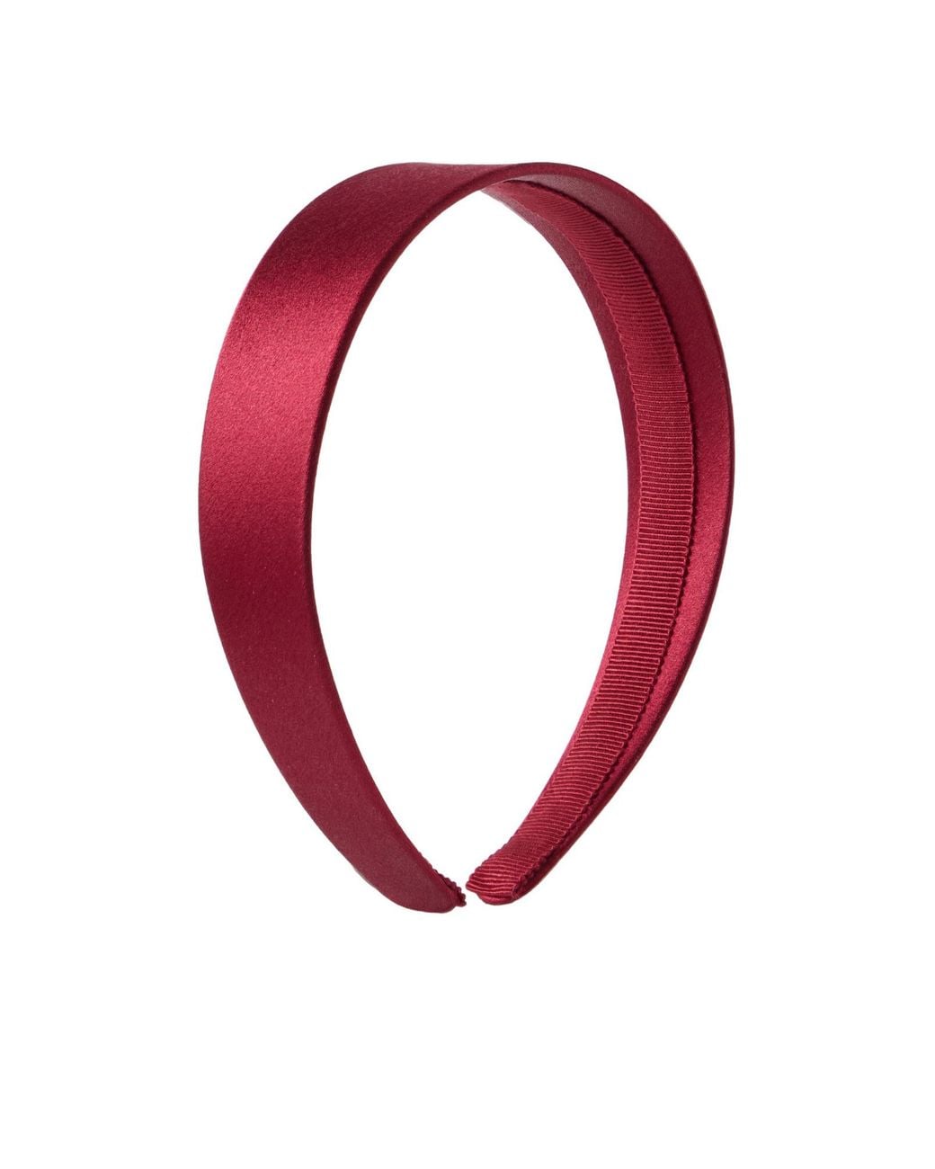 Jennifer Behr Red Silk-Satin Headband
