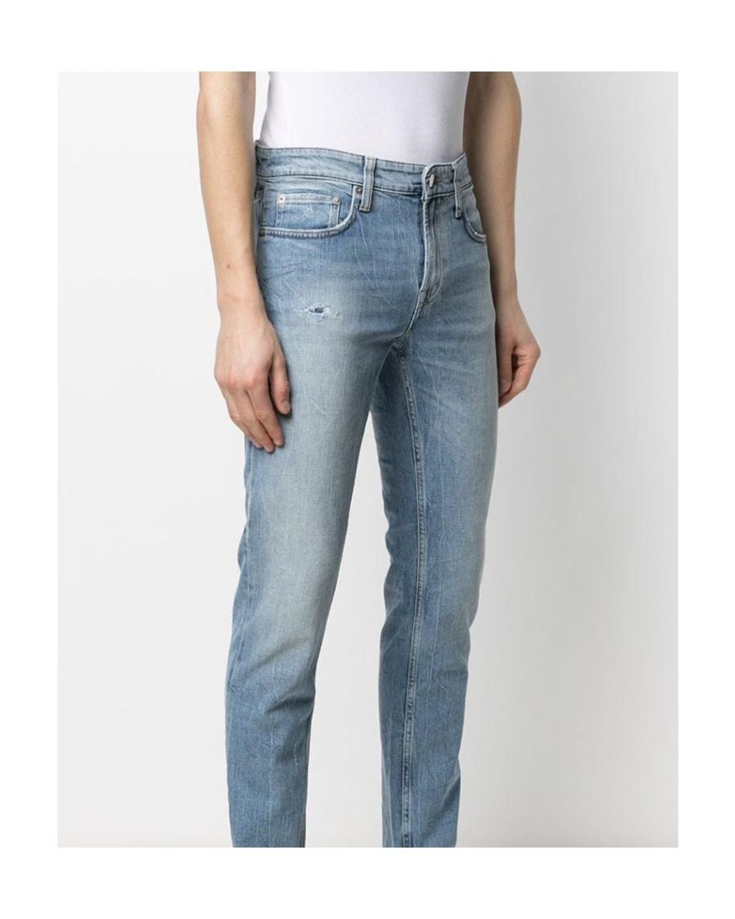 Department 5 Blue Straight-Leg Jeans for men