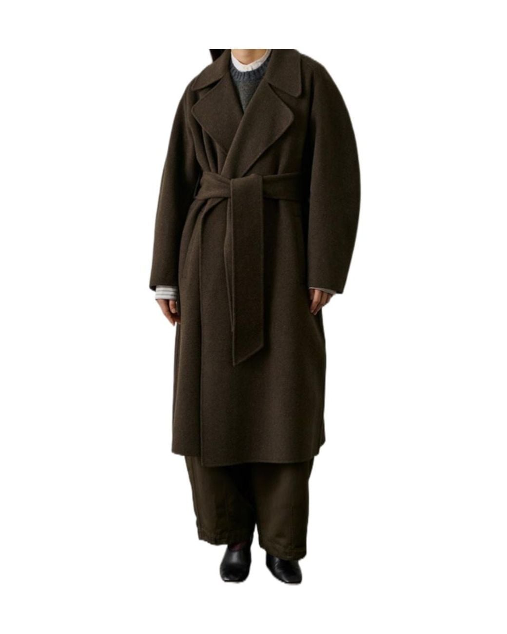 Soeur Black Belted Coat