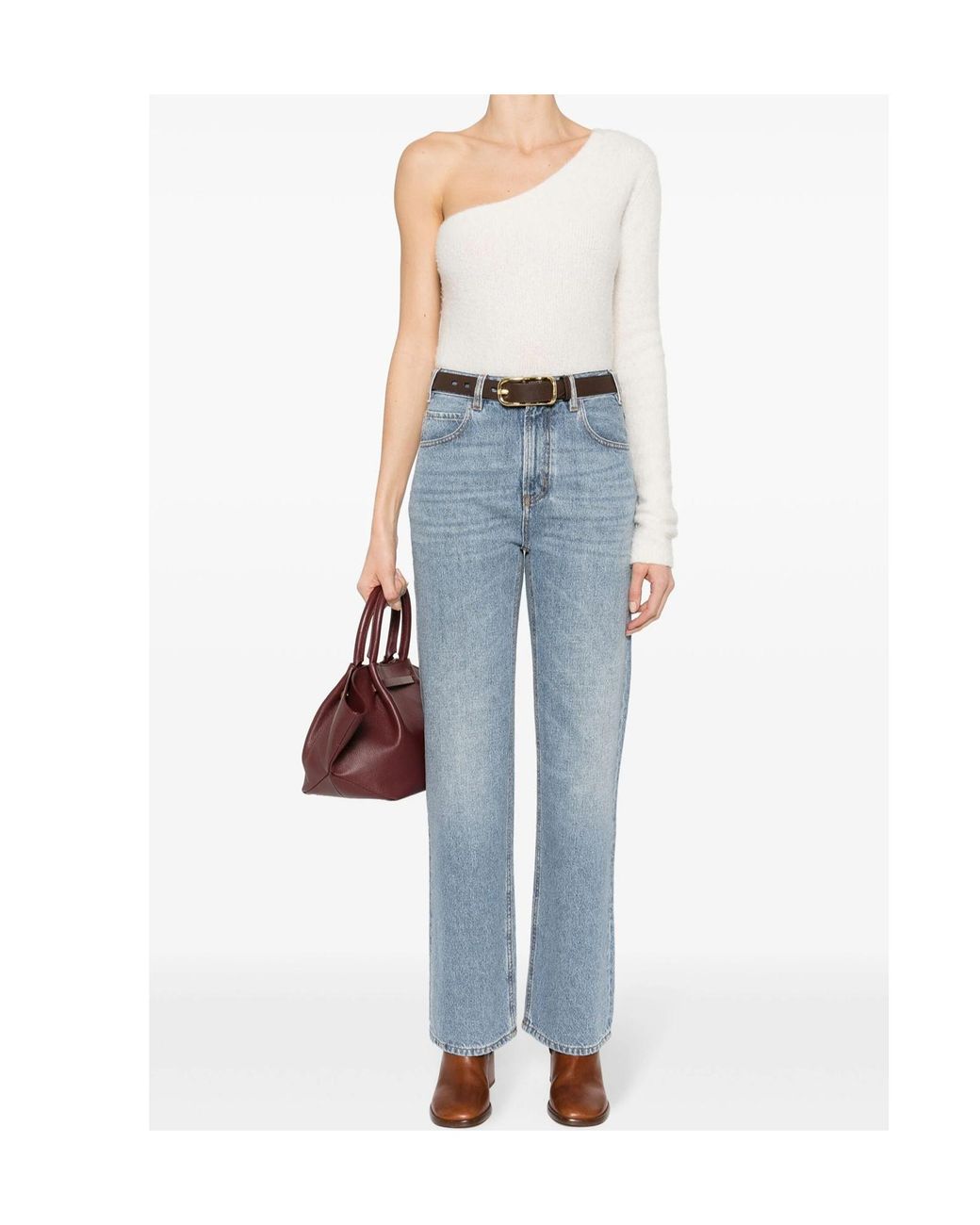 Chloé Blue Chloé Boyfriend Straight-Leg Jeans