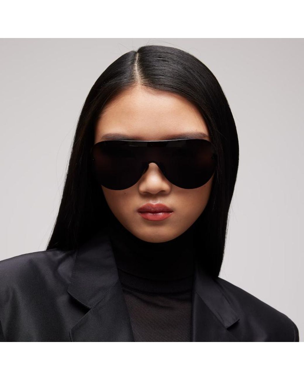 Gucci Black Pilot-Frame Sunglasses