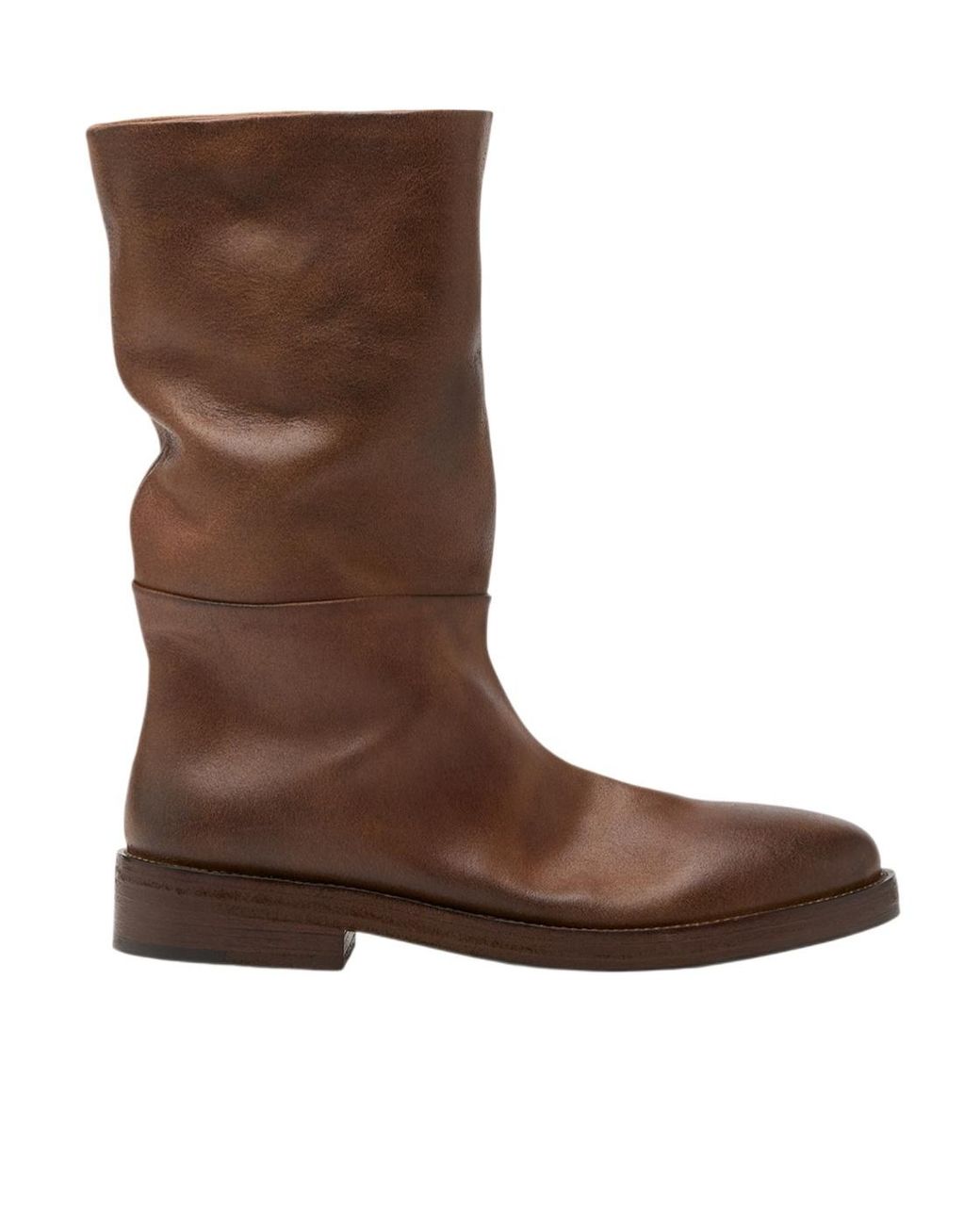 Marsèll Brown Marsèll Tubetto Basalt Leather Boots