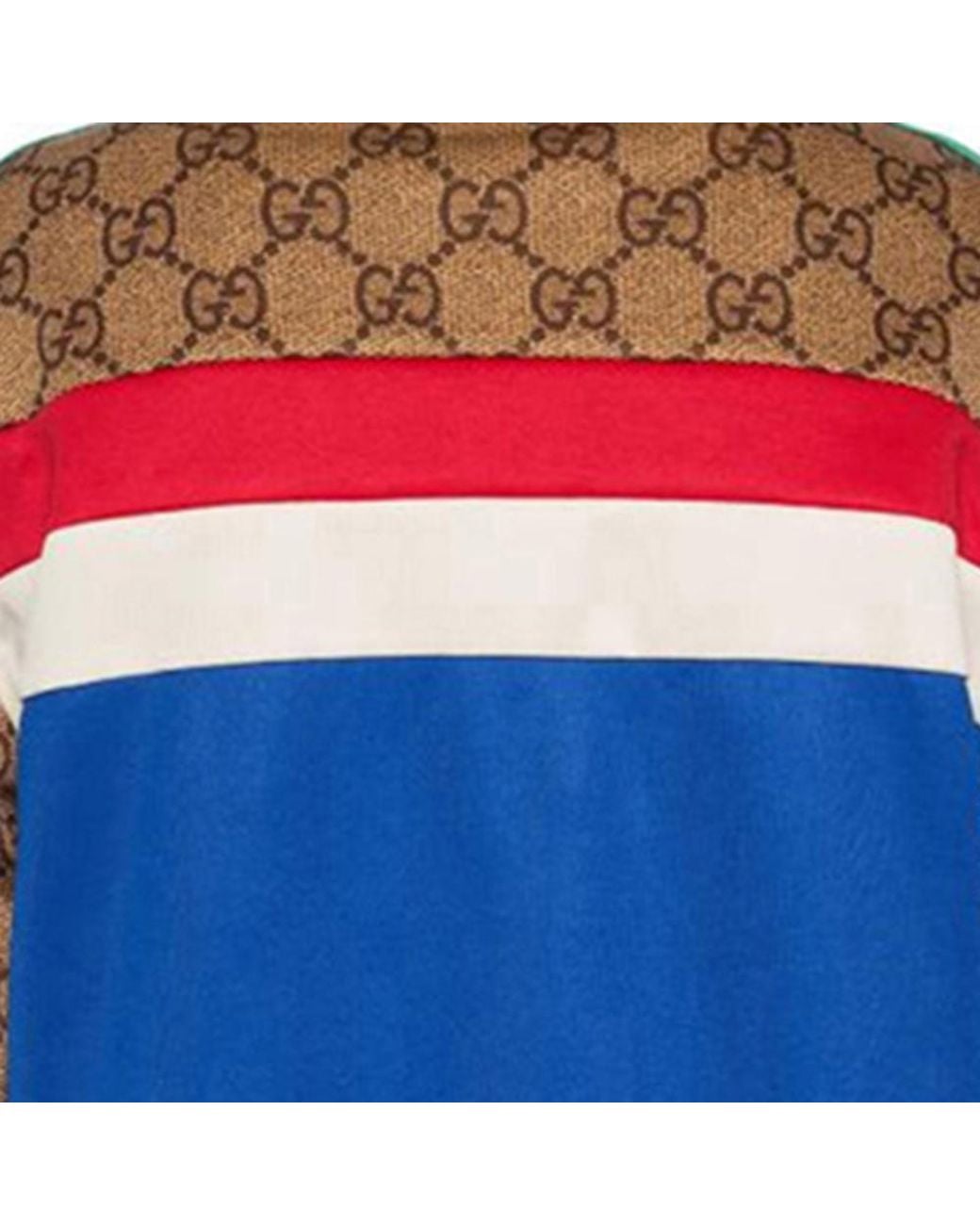 Gucci Blue Gg Technical Jersey Jacket