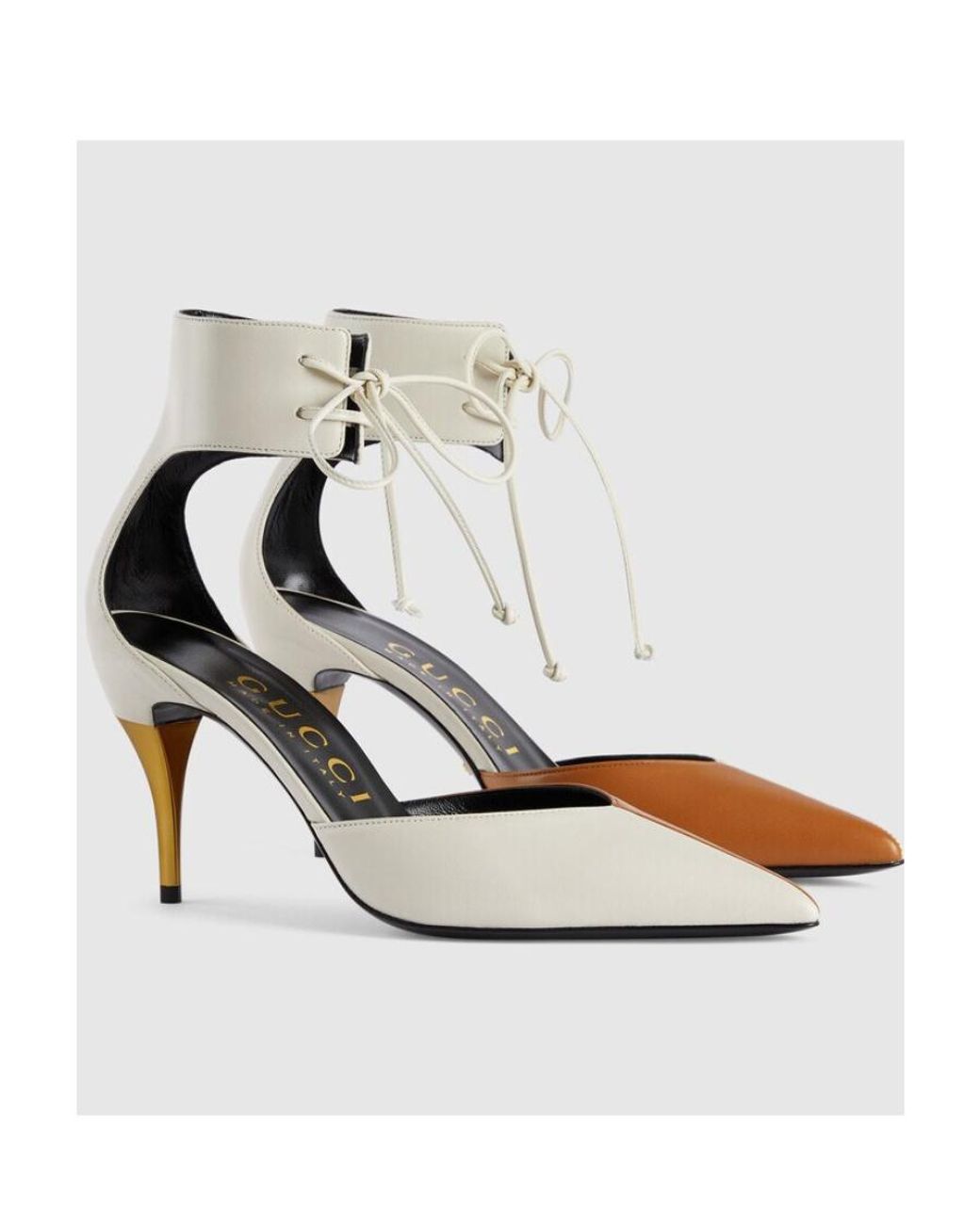 Gucci White Pumps