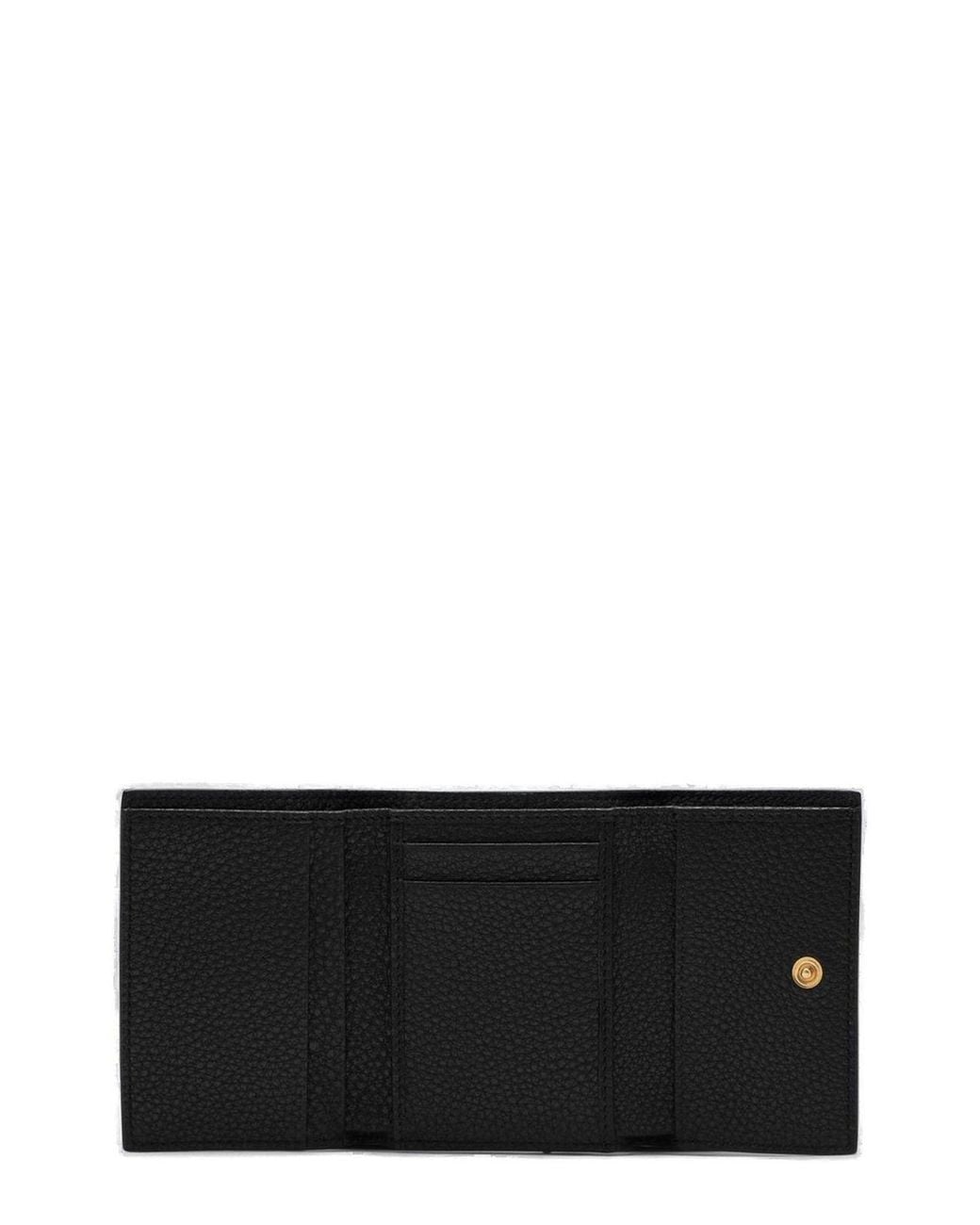 Dolce & Gabbana Black Logo Plate Wallet