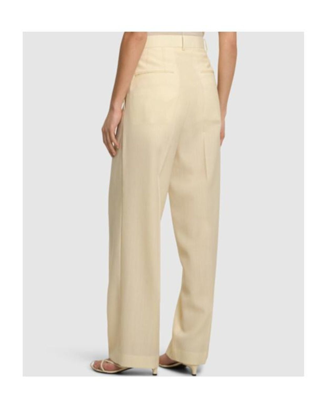 Auralee Natural Wool Blend Belt Loop Casual Pants