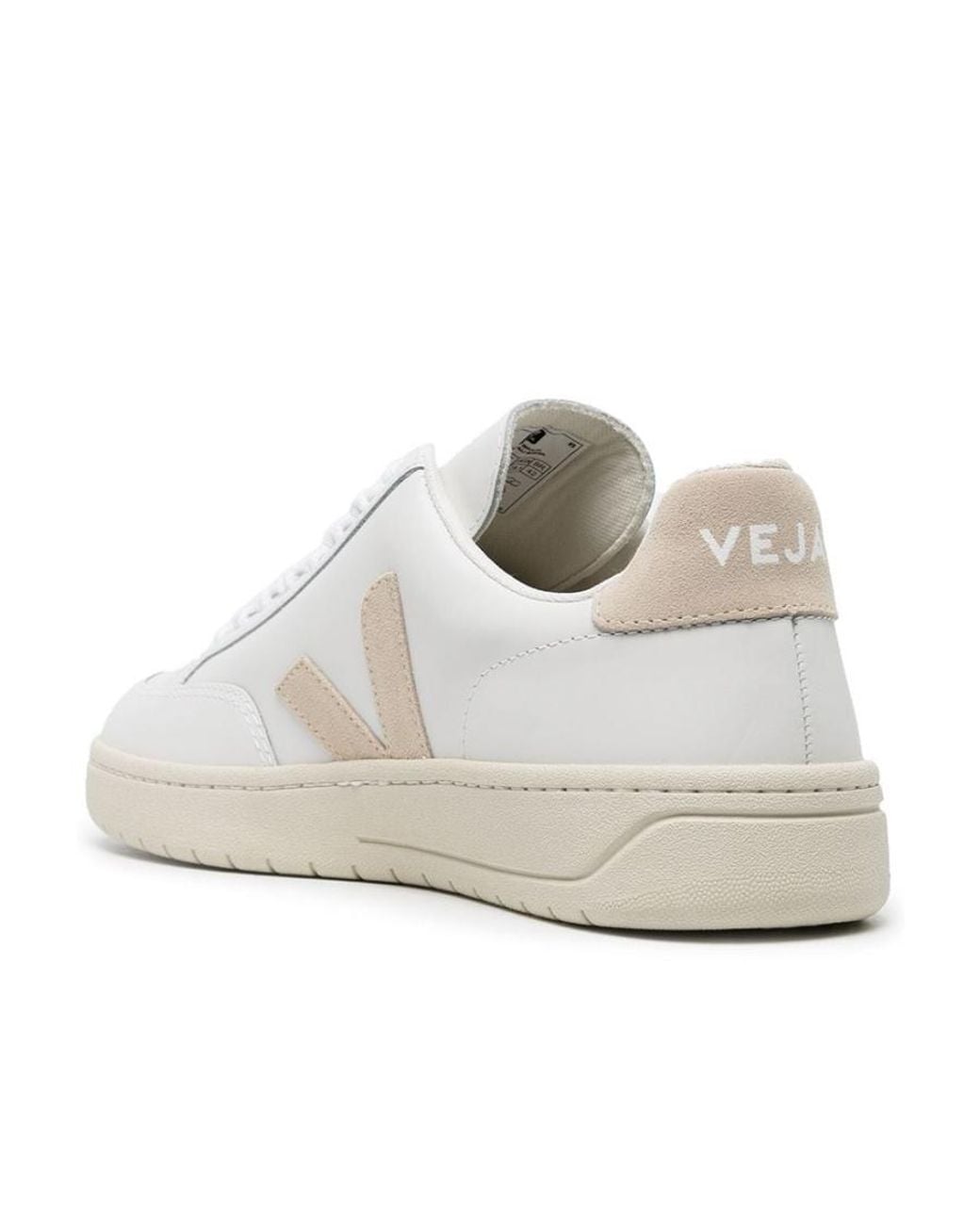 Veja White V-12 Lace-Up Sneakers