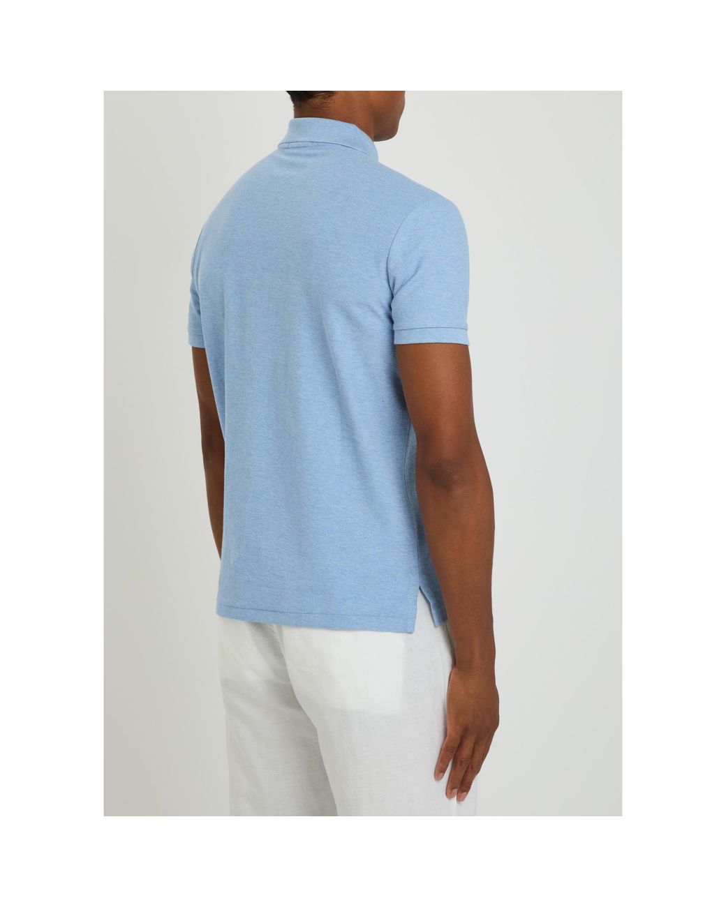 Polo Ralph Lauren Blue Short-Sleeved Polo Shirt for men