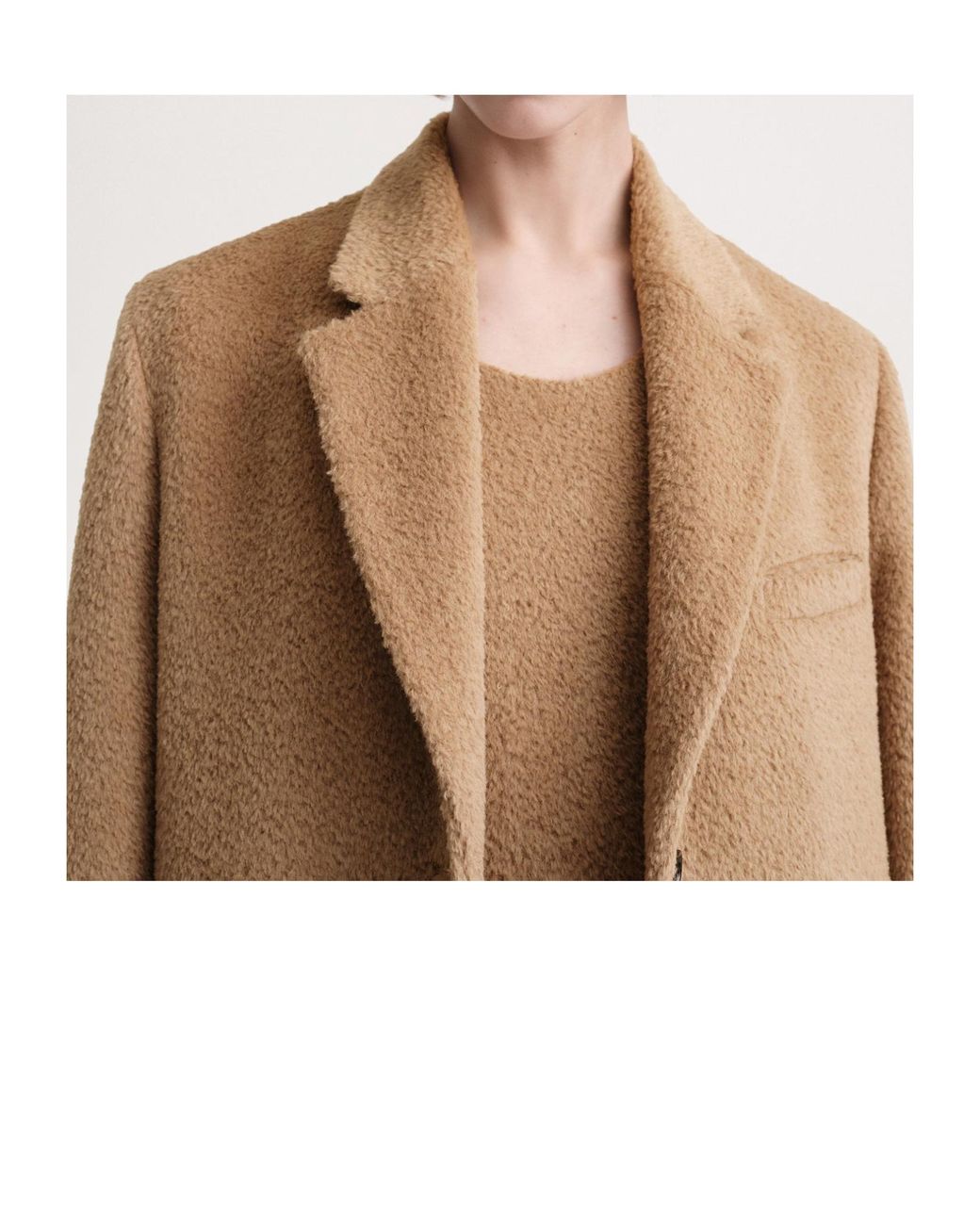 Totême Brown Totême Collared Button-Up Coat