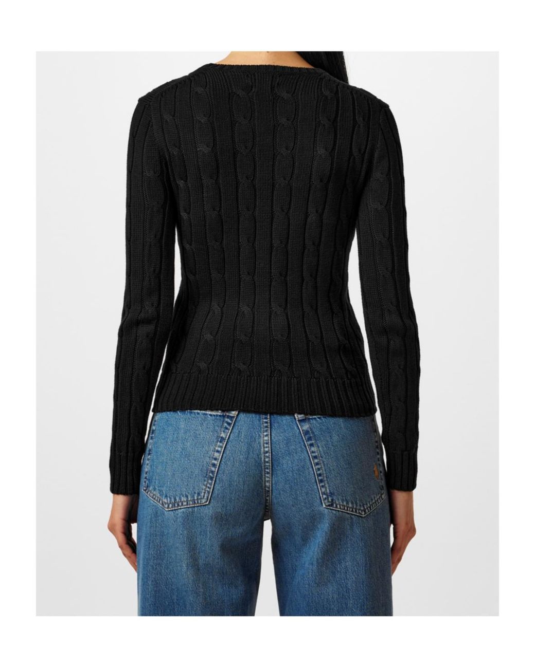 Polo Ralph Lauren Black Julianna Crewneck Sweater