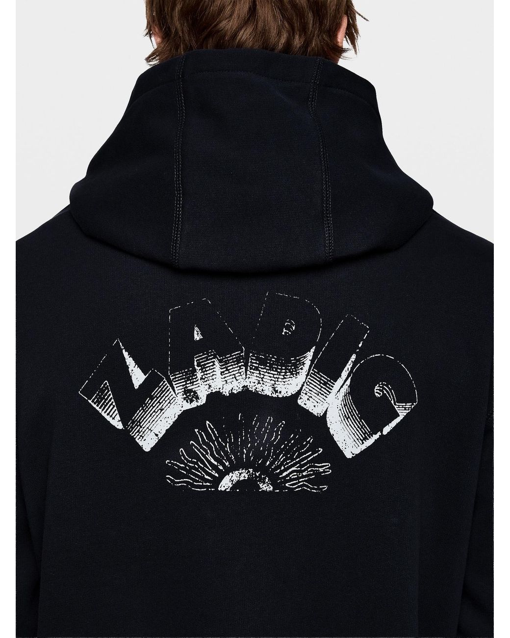 Zadig & Voltaire Blue Sacha Embroidered Hoodie for men