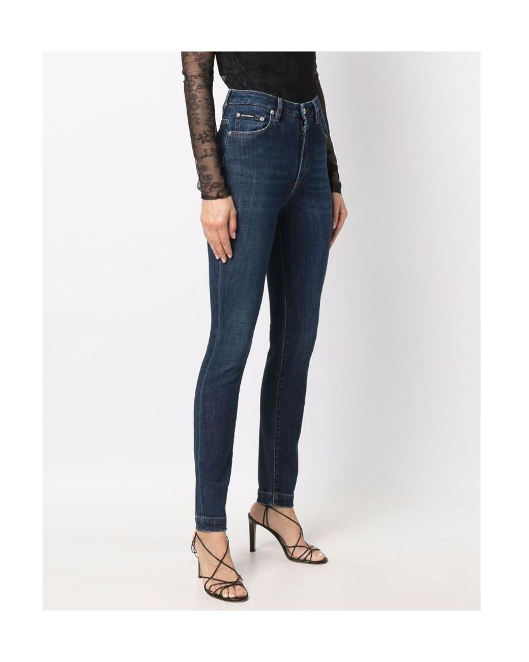 Dolce & Gabbana Blue Audrey Skinny Jeans