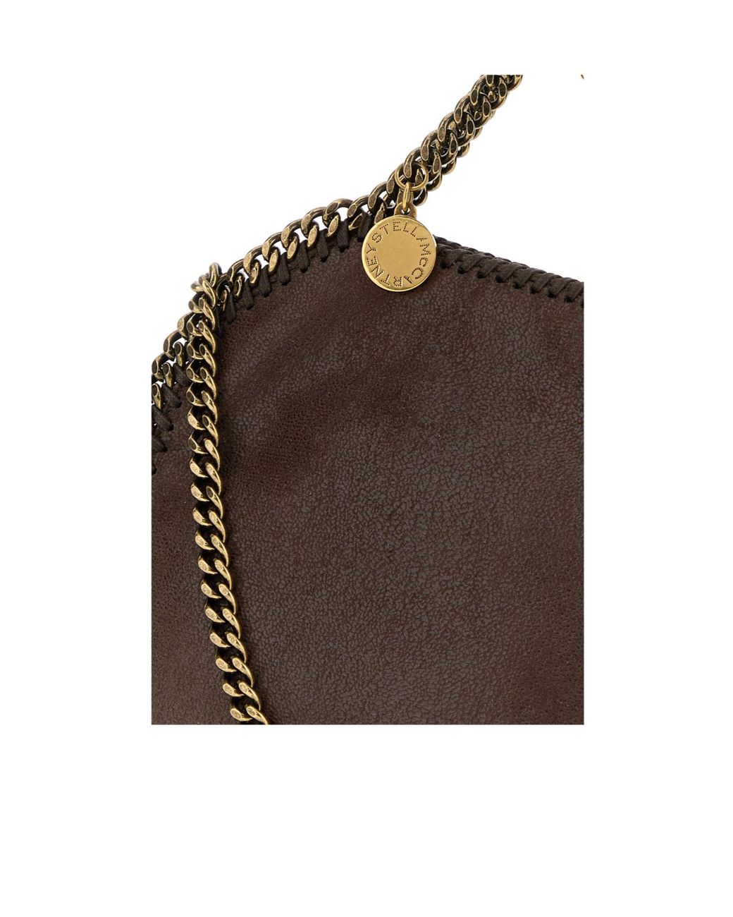Stella McCartney Brown Falabella Tiny Shoulder Bag