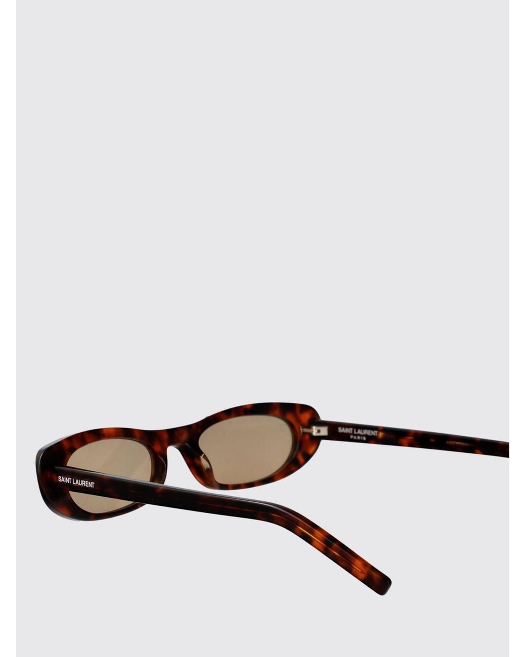 Saint Laurent White Cat-Eye Frame Sunglasses