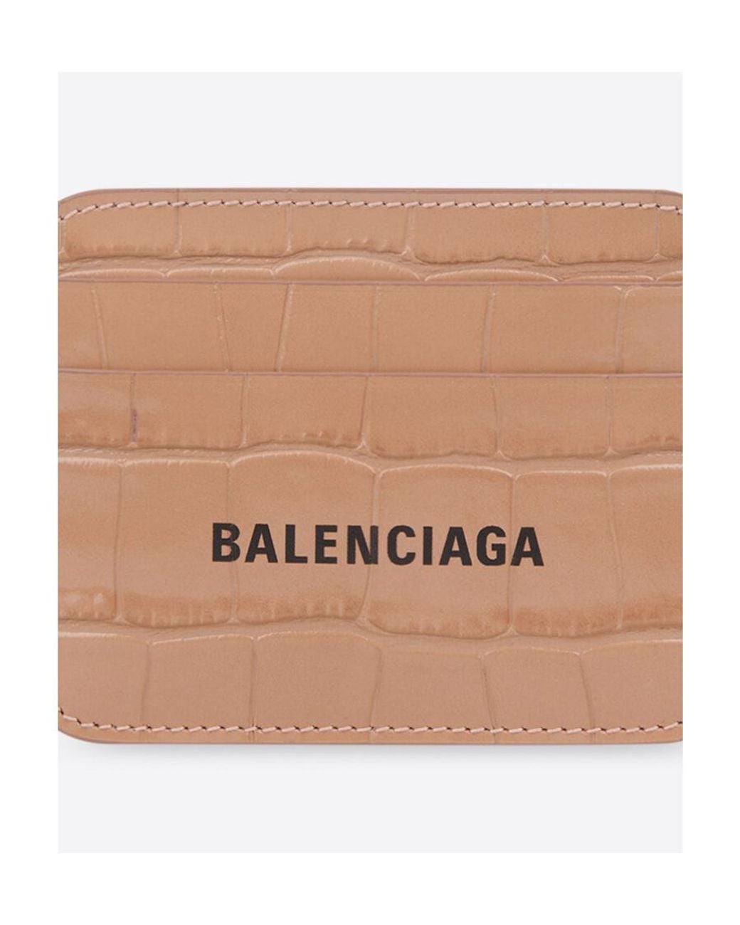 Balenciaga Natural Portacarte Cash Da Donna