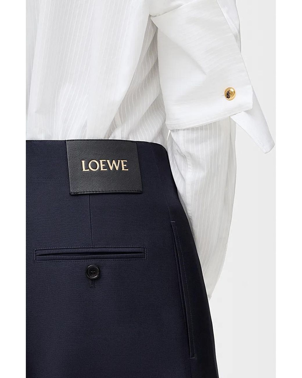 Loewe Blue Belted Trousers