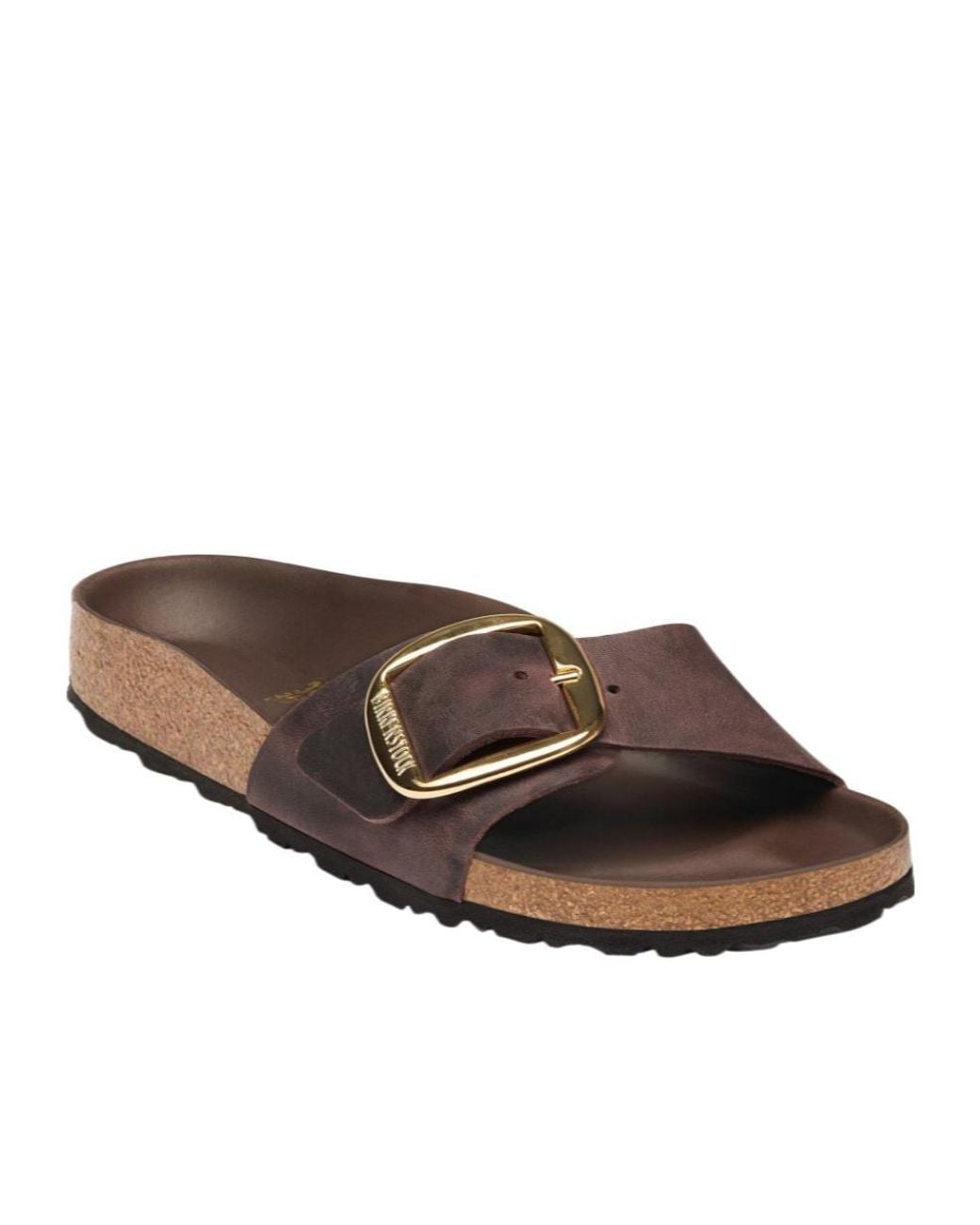 Birkenstock Brown Big Buckle Flat Sandals for men