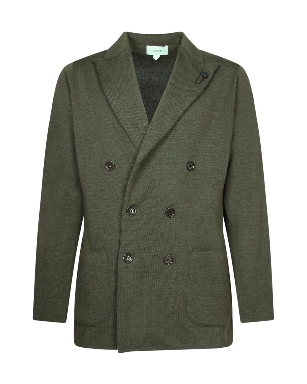 Lardini Green Double-Breasted Tailored Blazer for men