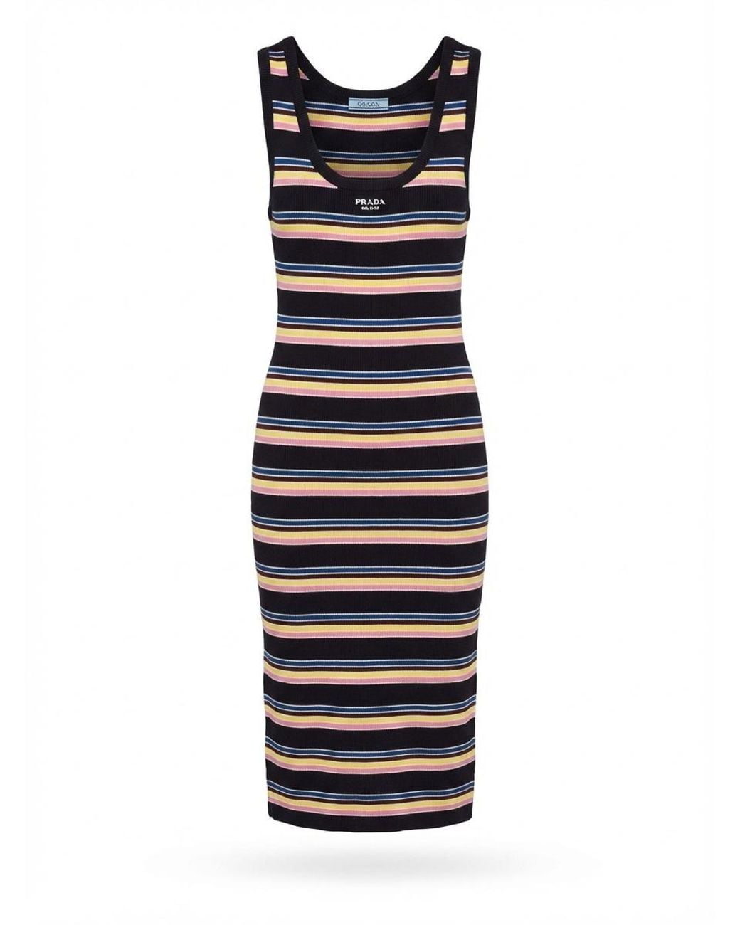 Prada Multicolor Sleeveless Dress
