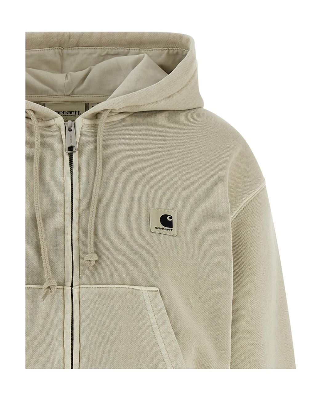 Carhartt Gray Hooded Nelson Zipped Jacket for men