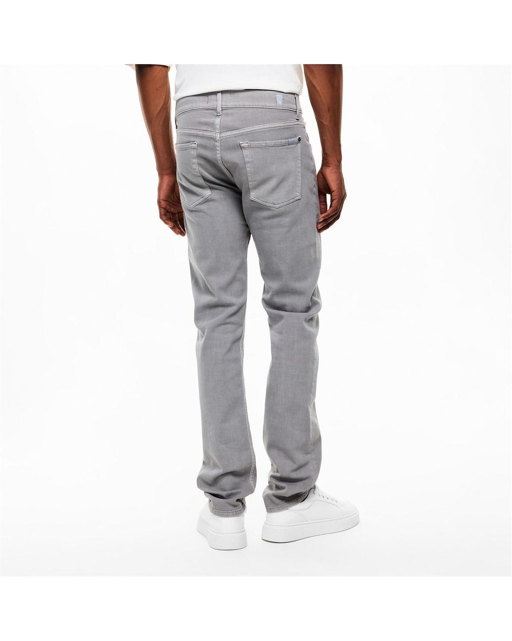 7 For All Mankind Gray 7Fam The Straight Sn62 for men