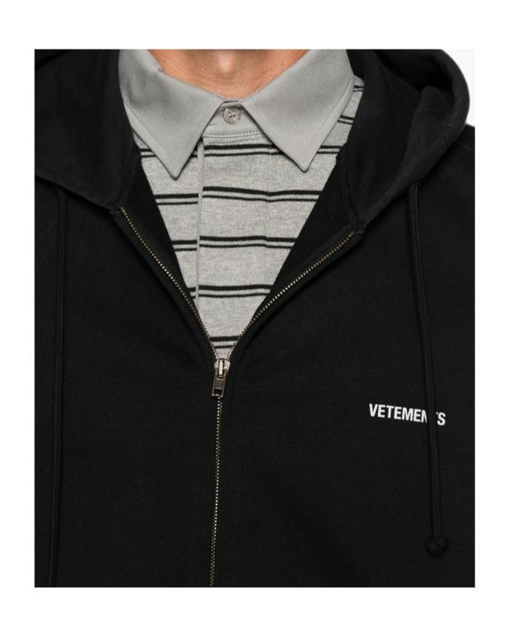 Vetements Black Long-Sleeved Sweatshirt for men