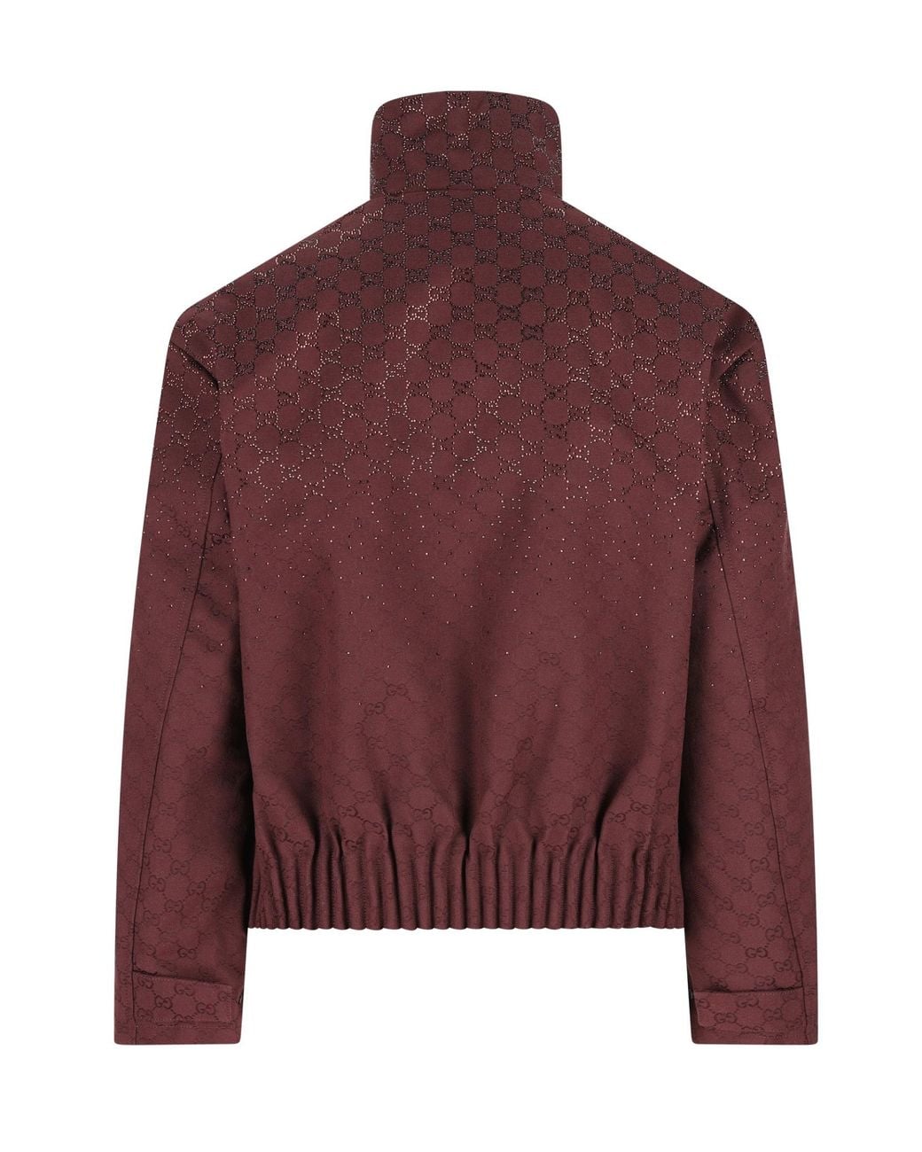 Gucci Red Embellished Gg Monogrammed Padded Jacket for men