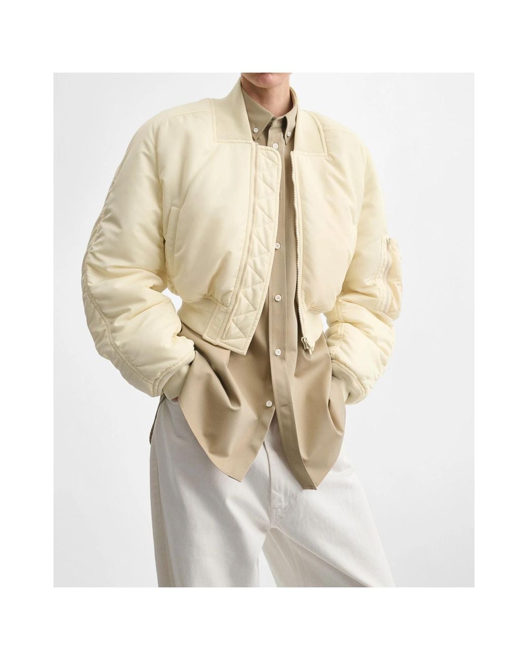 Phoebe Philo Natural Pilot Casual Jacket