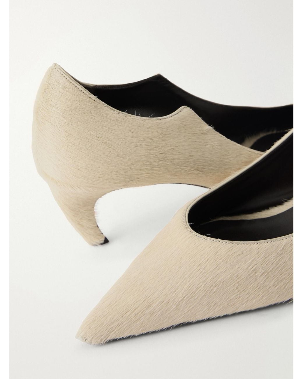 Khaite Natural Calf Hair Pumps