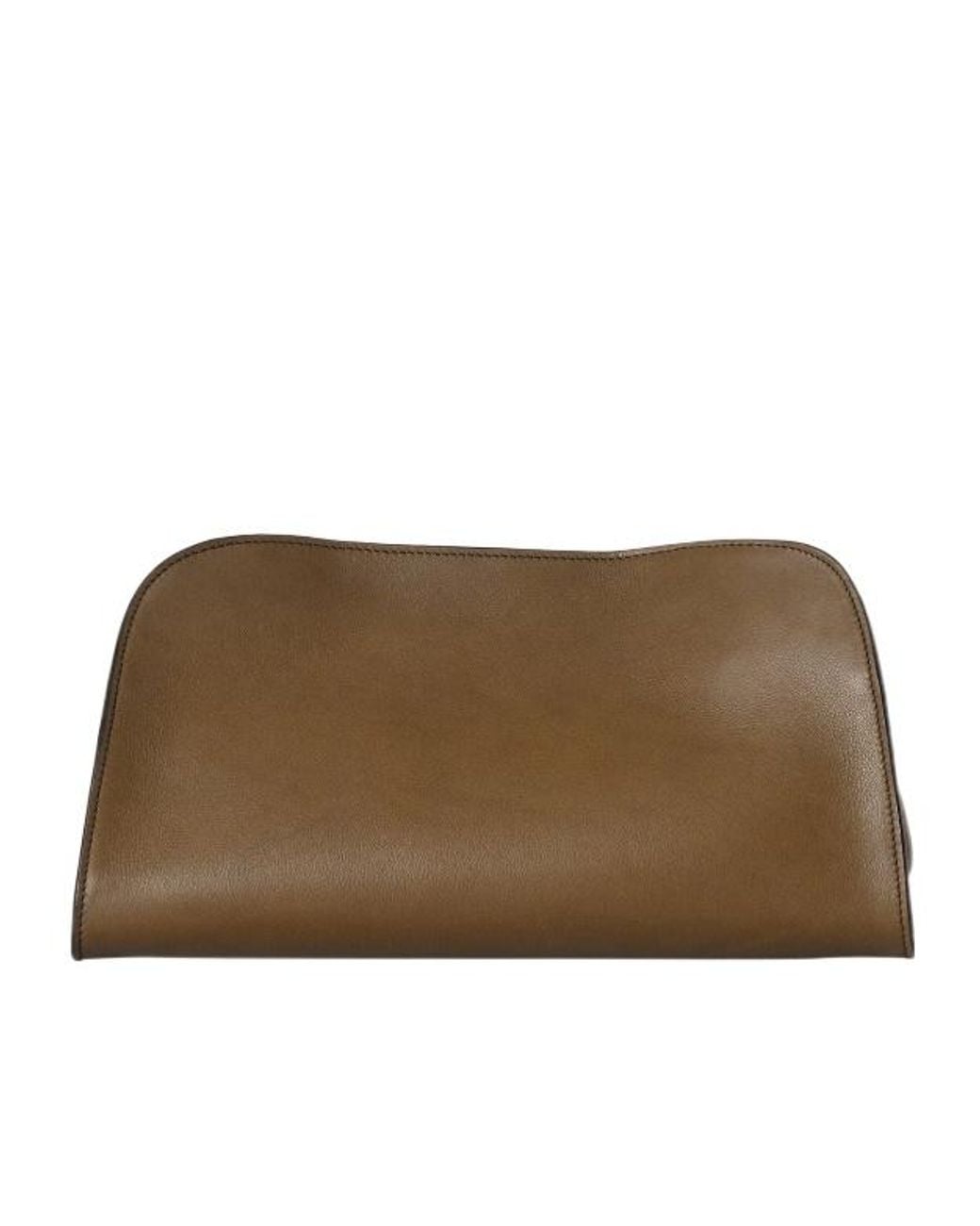 The Row Brown Peggy Clutch
