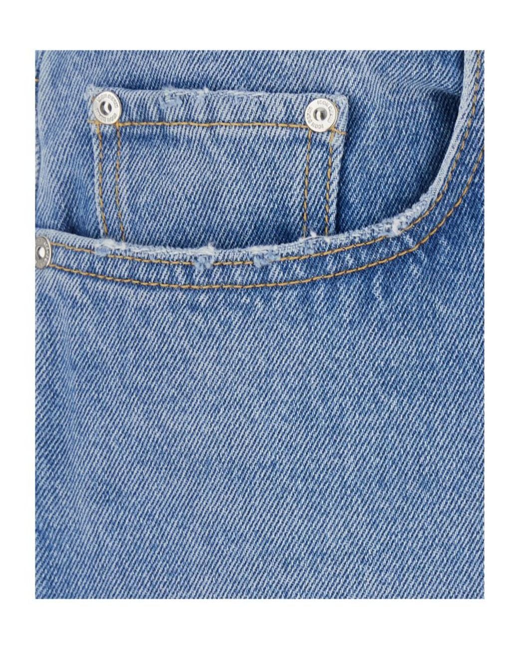 ICON DENIM Blue Straight Jeans for men