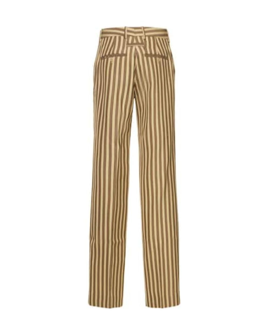 Jacquemus Natural Logo Stripe Casual Trousers