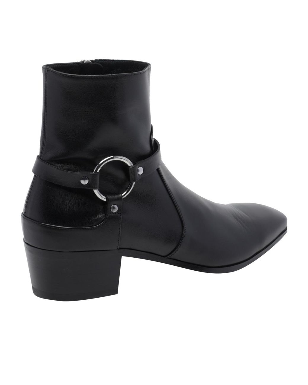 Tom Ford Black Clint Harness Ankle Boots for men