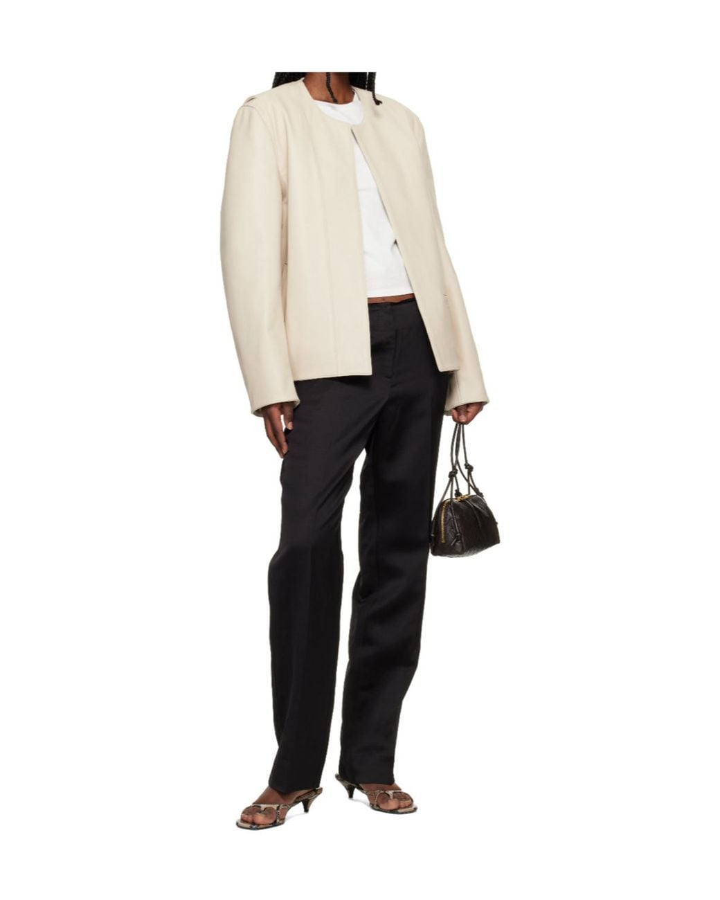 Totême Natural Crew Neck Jacket