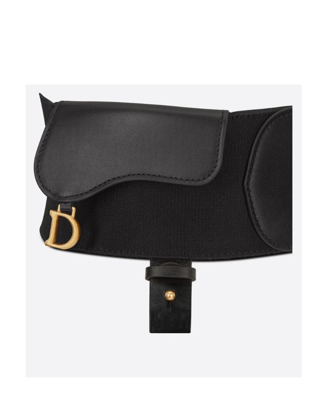 Dior Black Saddle Belt
