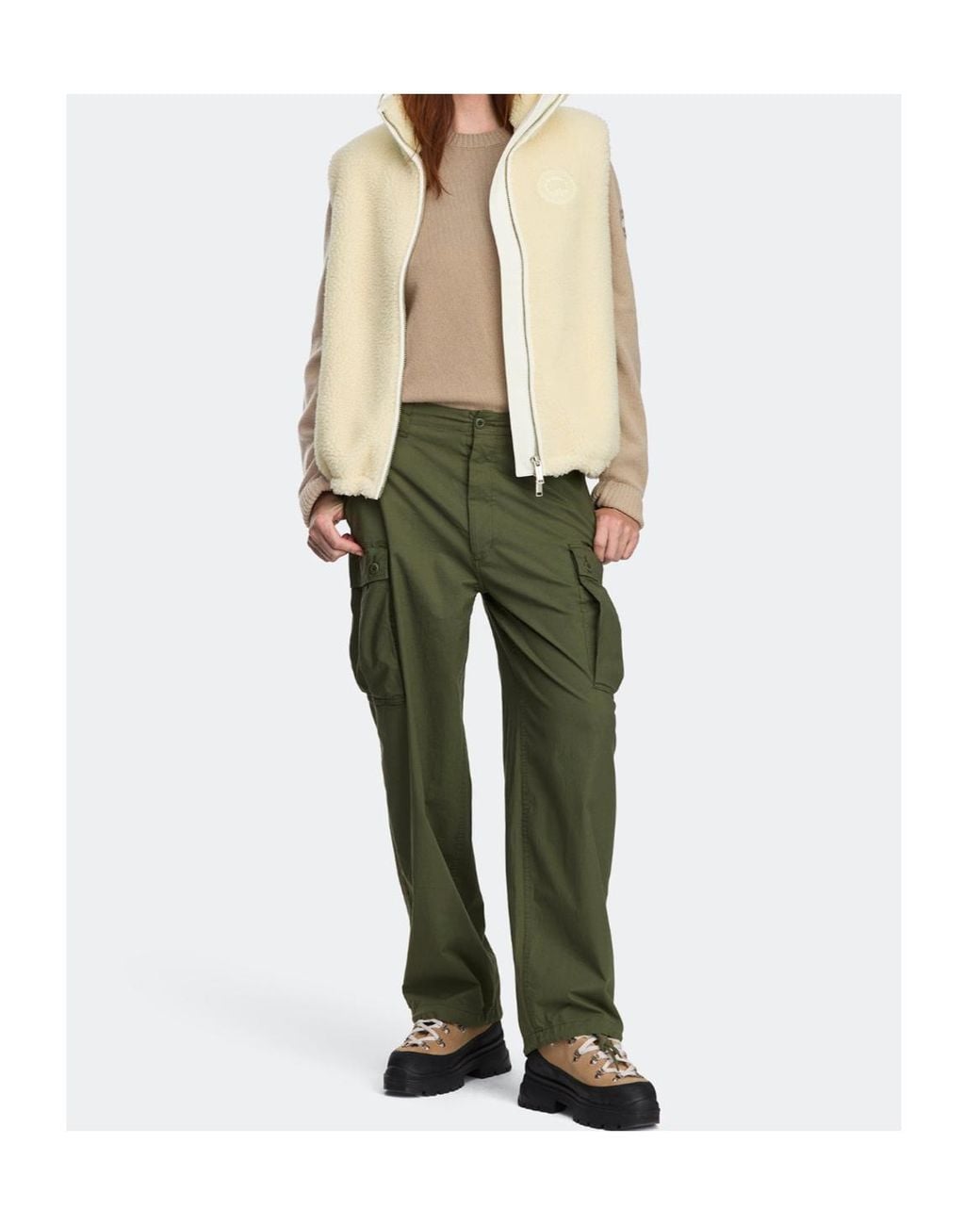 Canada Goose White Soren Fleece Vest