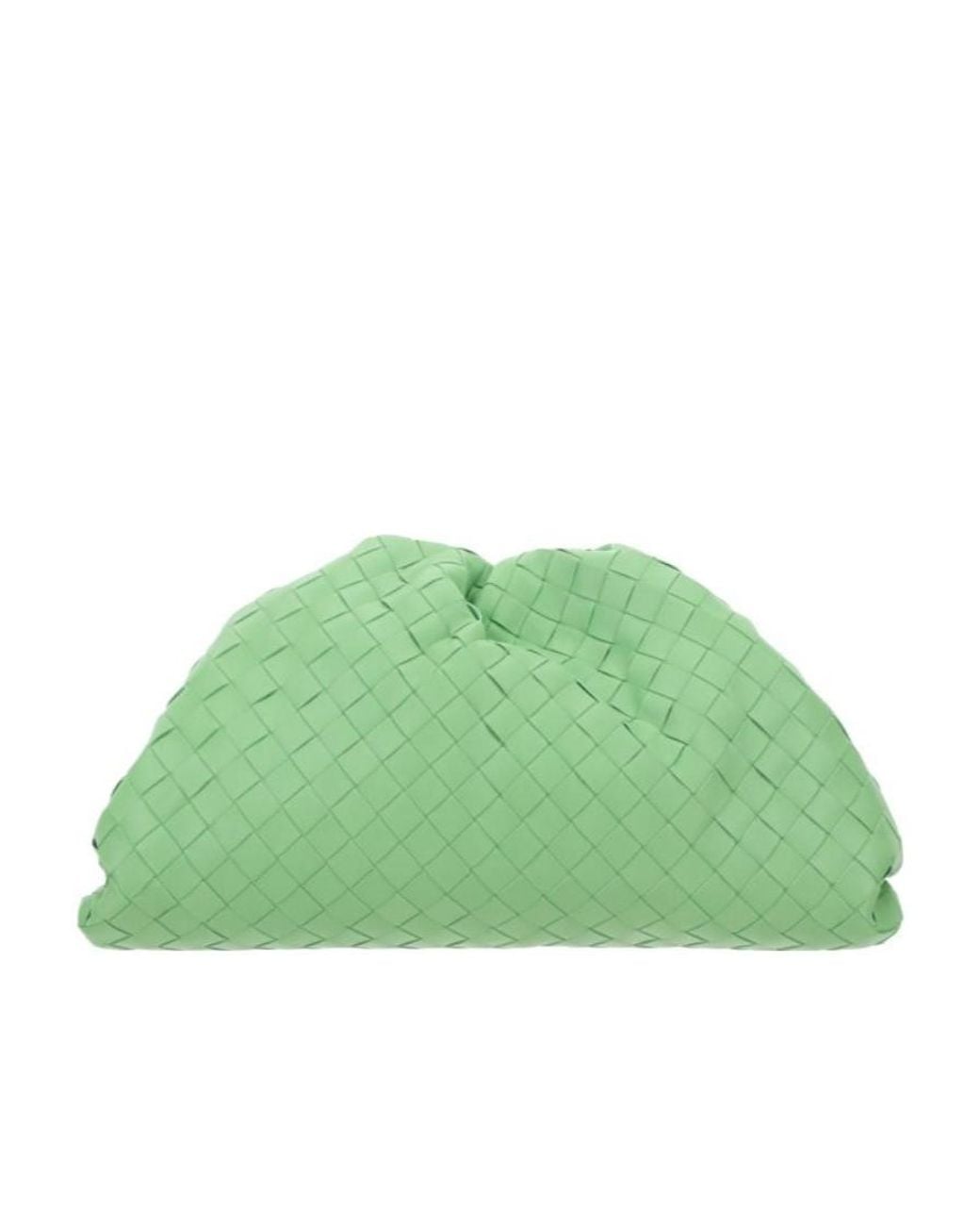 Bottega Veneta Green Pouch Knitted Clutch