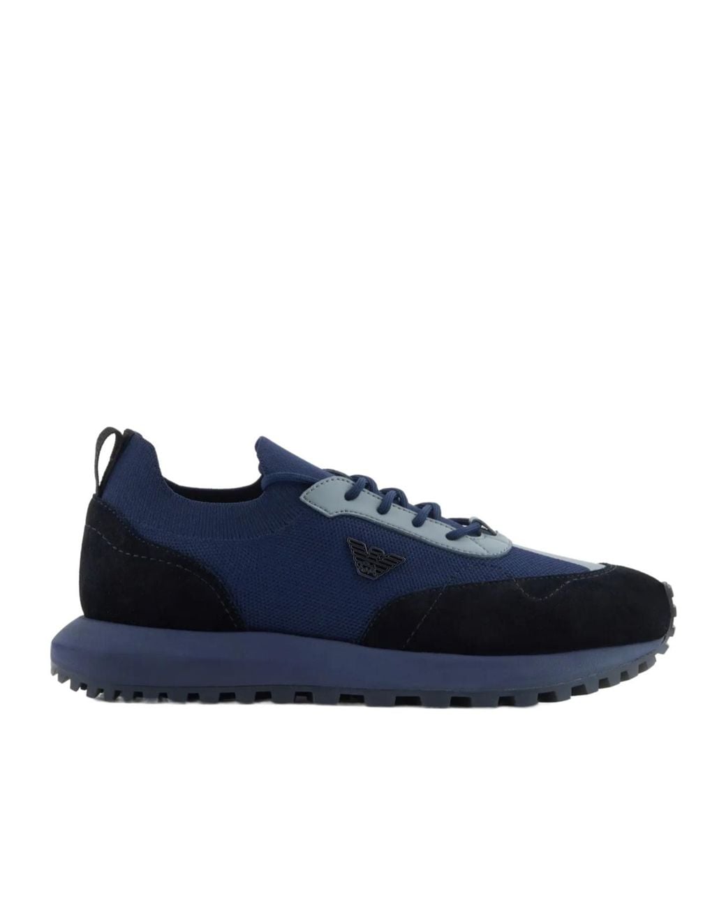 Emporio Armani Blue Low-Top Sneakers for men