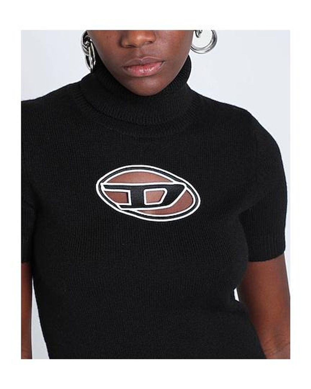 DIESEL Black Fitted Knit Dress