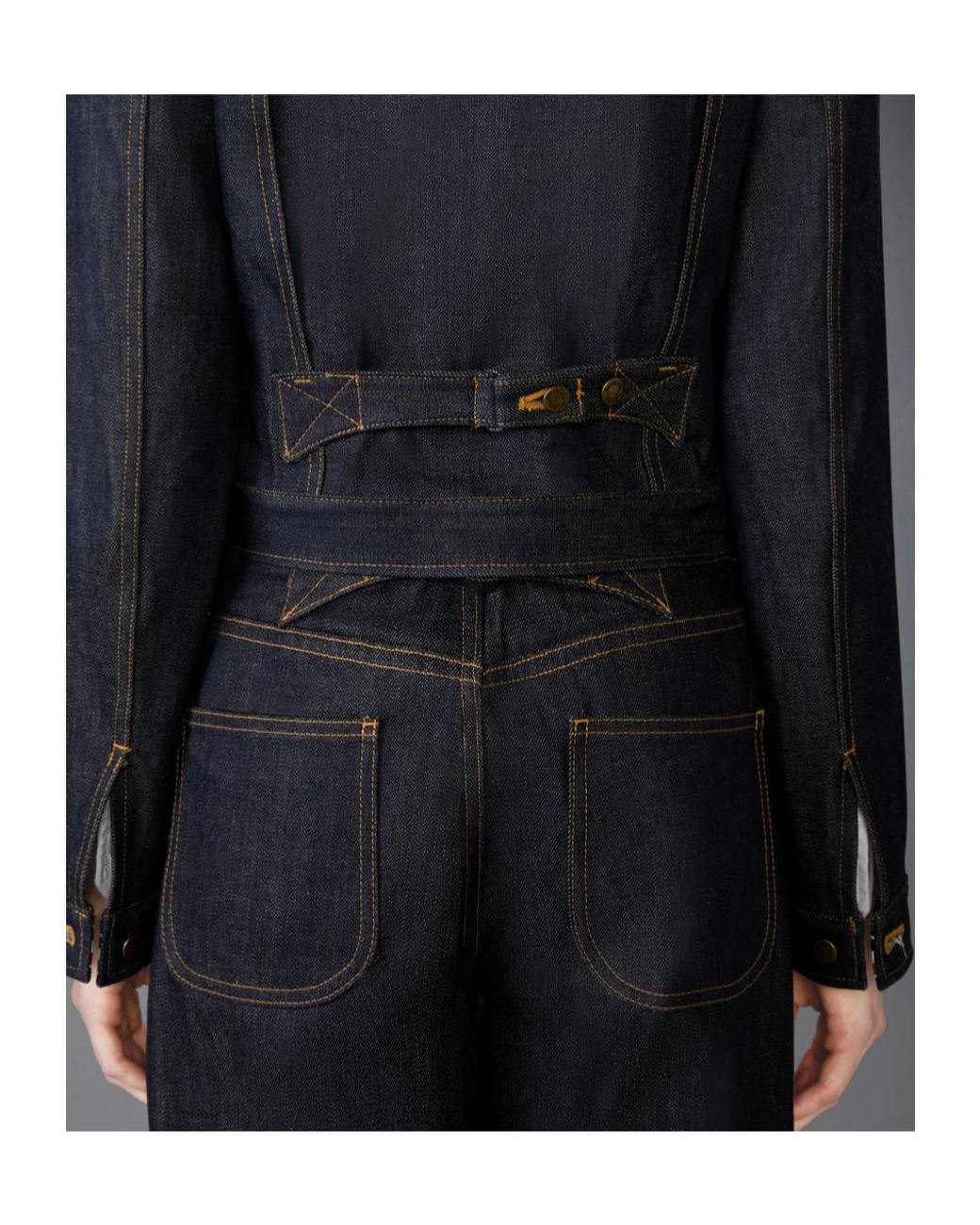 Thom Browne Blue Buttoned Denim Jacket