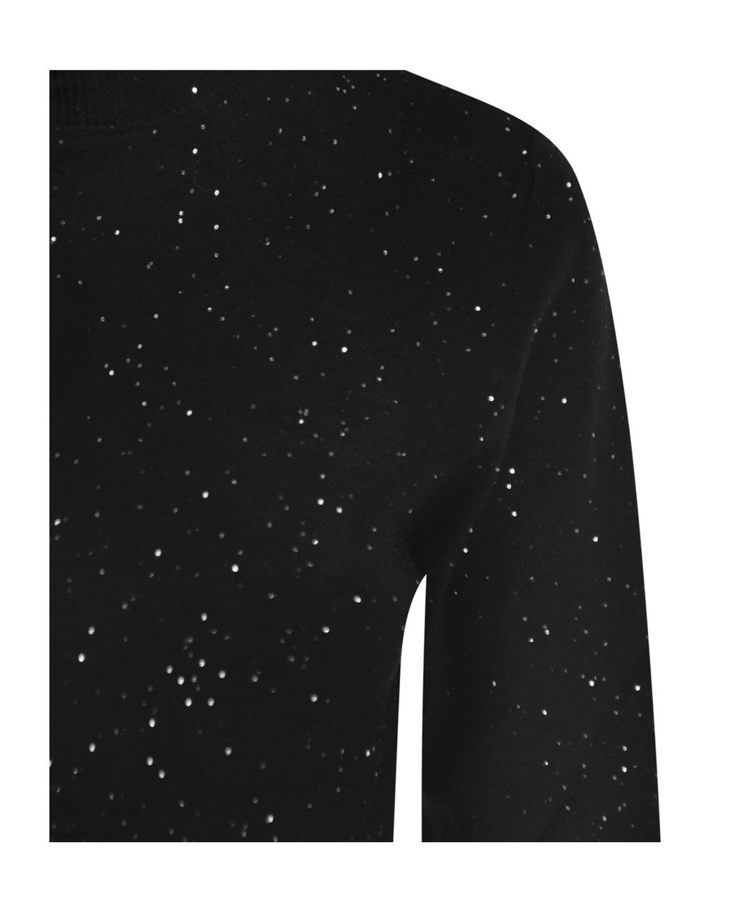 Fabiana Filippi Black Sequin-Embellished Knit Top