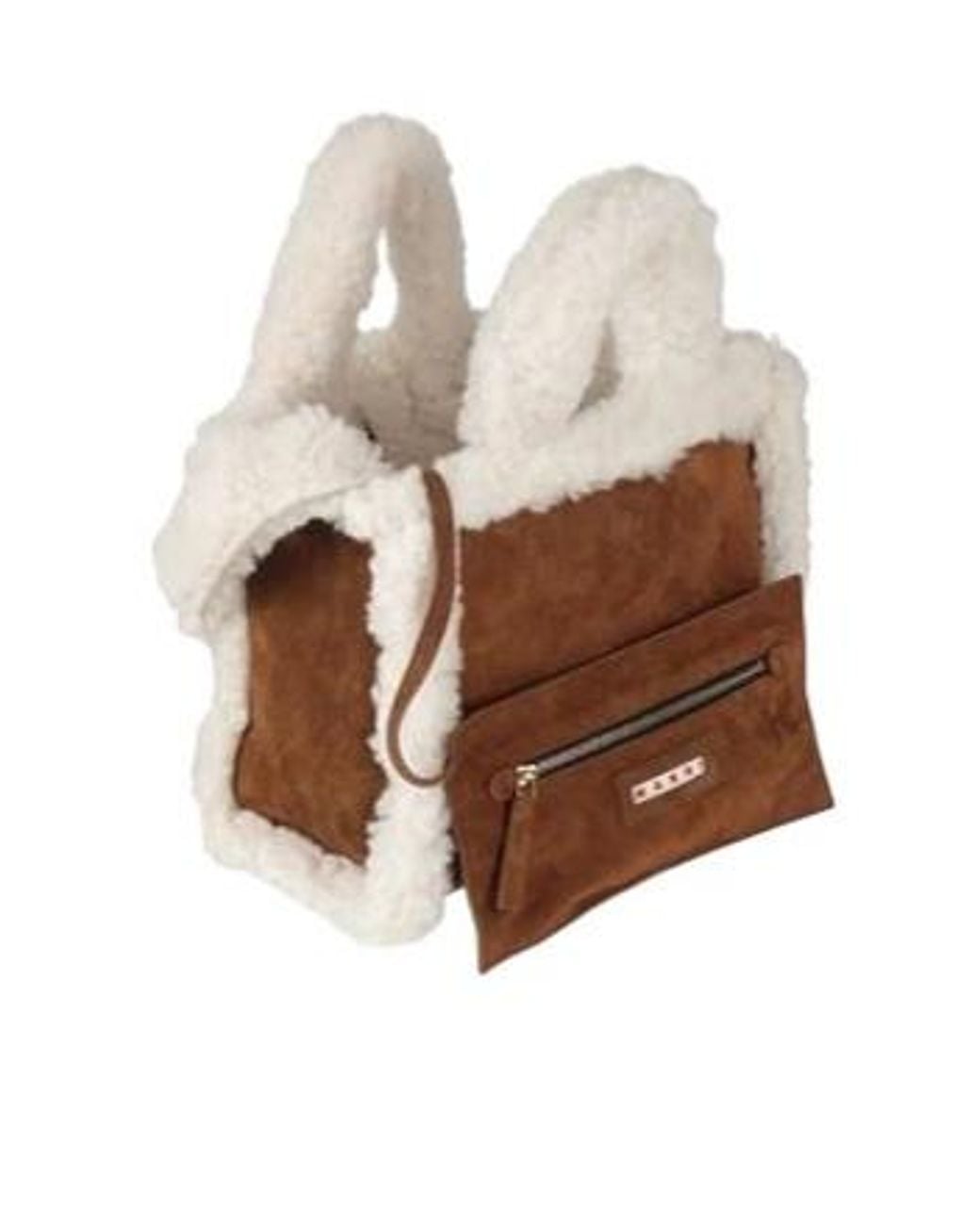 Marni Brown Two-Tone Handbags