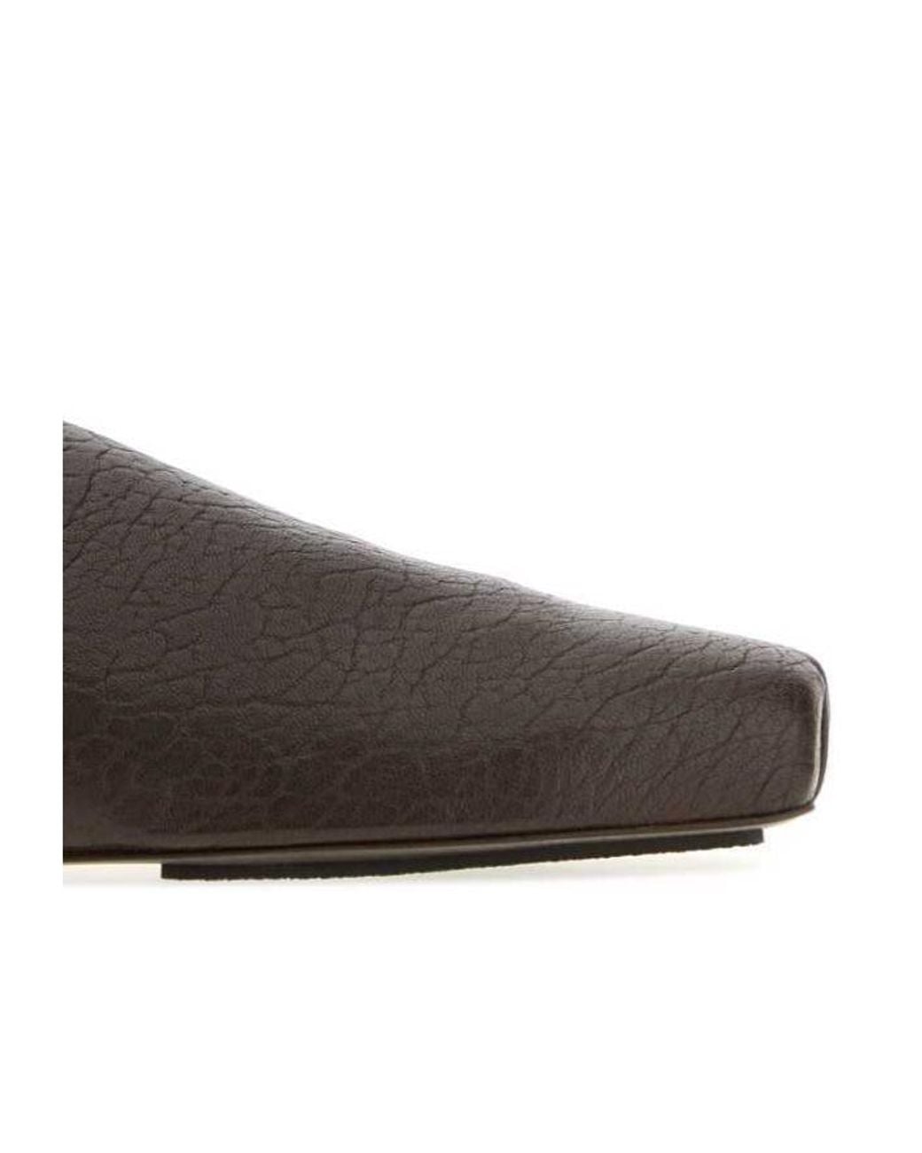 Uma Wang Brown Flat Mules