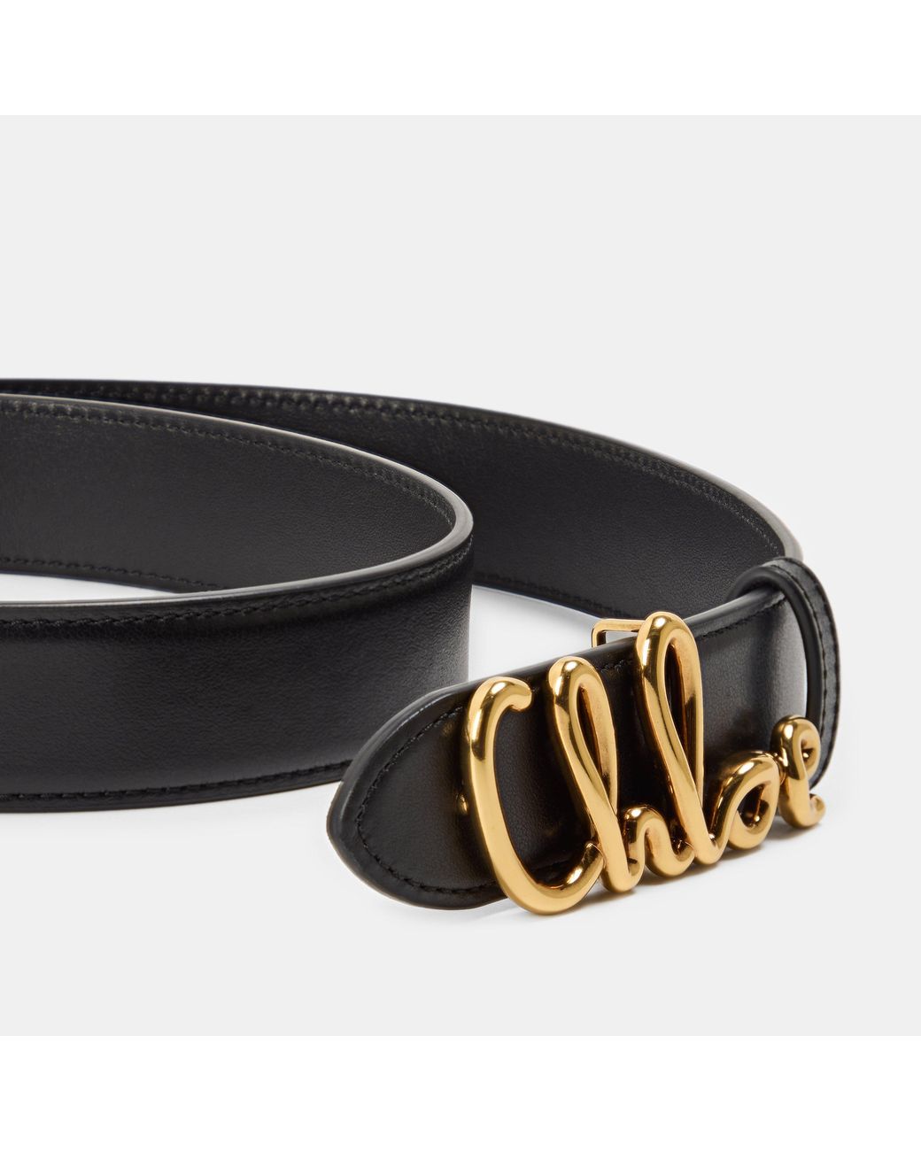 Chloé White Leather Belt