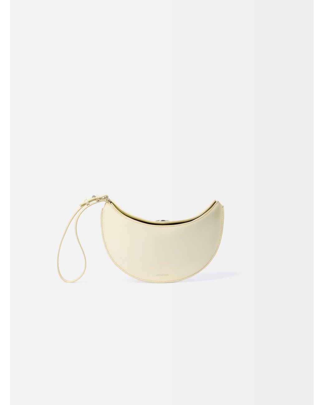 Jacquemus White The Ovalo Folded Small Shoulder Bag
