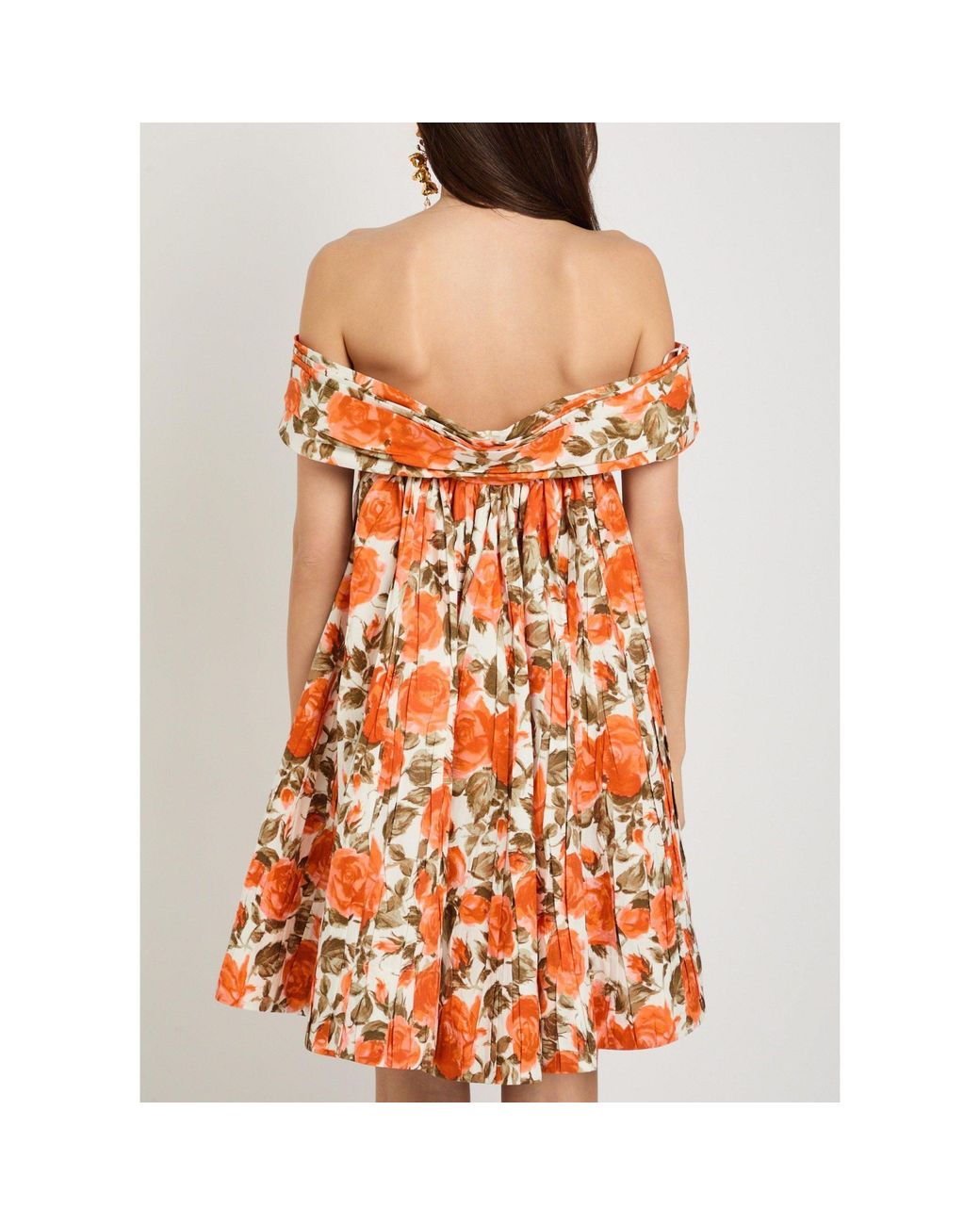 Chloé Orange Floral Print Dress