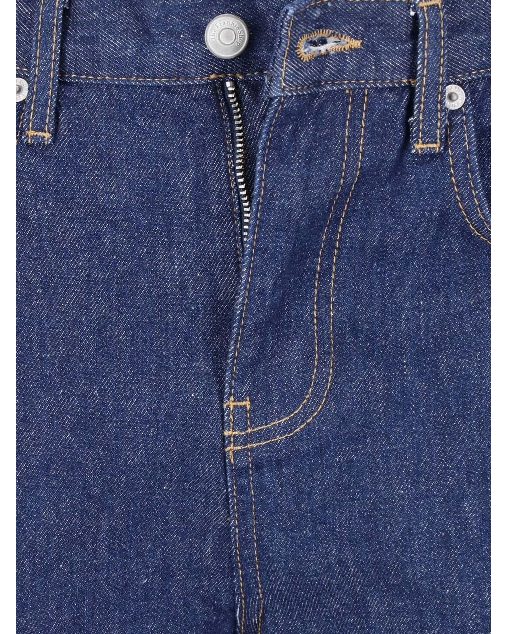 Frankie Shop Blue Straight-Leg Jeans