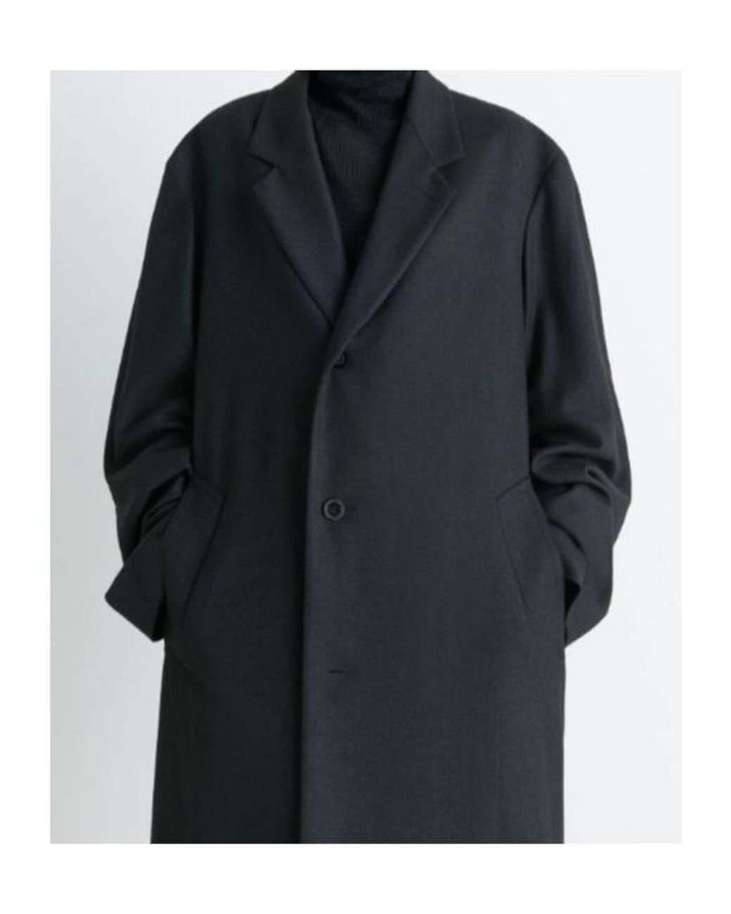 Lemaire Single-Breasted Long-Sleeved Coat in Blue for Men | Lyst
